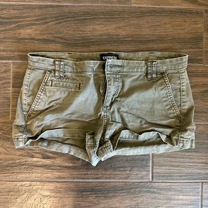 Express Olive Shorts